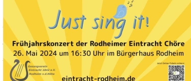 Event-Image for 'Just sing it! Frühjahrskonzert Eintracht Chöre'