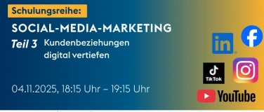 Event-Image for 'Schulungsreihe: Social-Media-Marketing Teil 3'