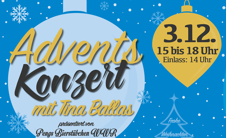 Einläuten der Weihnachtszeit Pengs Bierstuebchen WWR, Birsteiner Strasse 4a, 63633 Birstein OT Wüstwillenroth Tickets