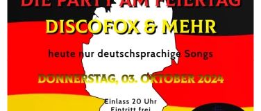 Event-Image for 'Die Party am Feiertag - heute nur deutsche Songs'