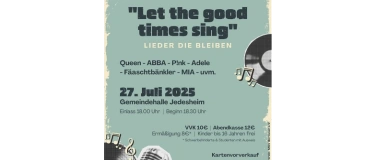 Event-Image for 'Let the good Times sing'