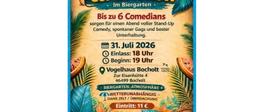 Event-Image for 'Comedyshow Biergarten Open-Air im Vogelhaus Bocholt'