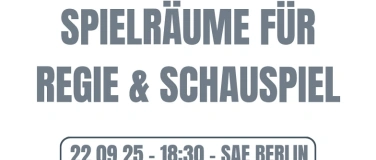 Event-Image for 'Inside Trust: Spielräume für Regie & Schauspiel'