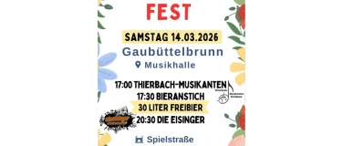 Event-Image for '1. Fr&uuml;hlingsfest in Gaub&uuml;ttelbrunn'