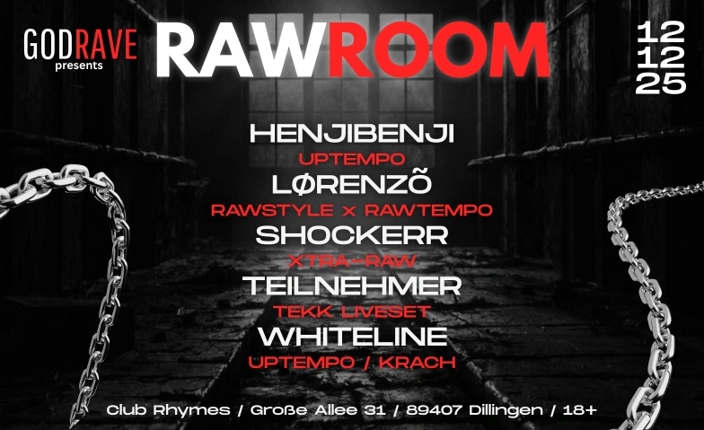 GODRAVE presents: RAWNIGHT Club Rhymes, Große Allee 37, 89407 Dillingen an der Donau Billets