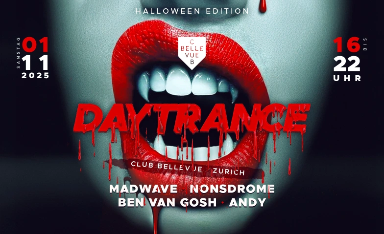 DAYTRANCE HALLOWEEN Club Bellevue, Freieckgasse 9, 8001 Zurich Billets