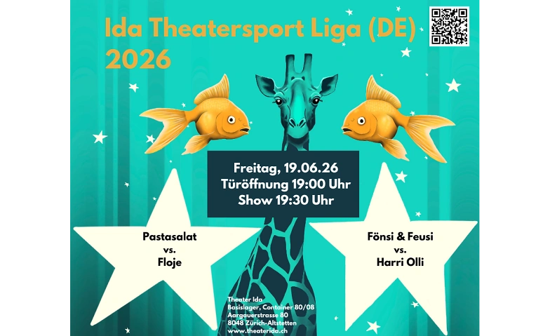 Ida Theatersport Liga 19.06.2026, DE Tickets
