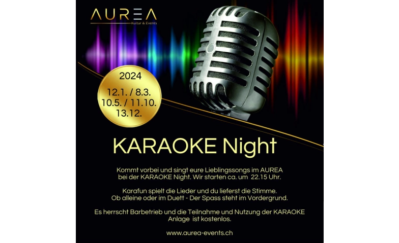Karaoke Night Aurea Tickets