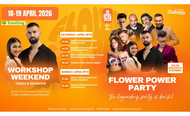 Salsa Workshop Weekend & Flower Power Party Bailamos Salsa, Basel Tickets