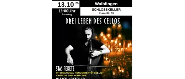 Event-Image for 'Die drei Leben des Cellos Stas Fekete KONZERT BEI KERZENLICH'