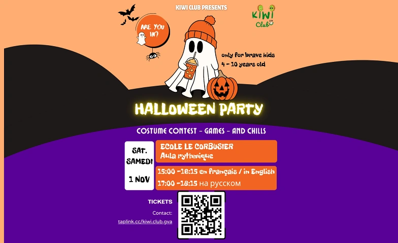 Halloween Party 15:00-16:15 (FR/ENG) Tickets