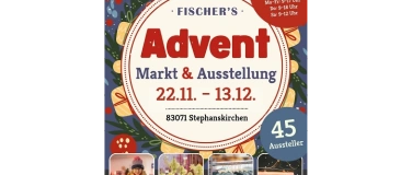 Event-Image for 'Fischer’s Adventsmarkt bei EM-Chiemgau 22.11.-13.12.25'