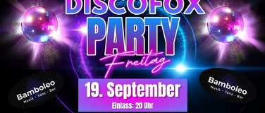 Event-Image for '𝗗𝗜𝗦𝗖𝗢𝗙𝗢𝗫-𝗣𝗔𝗥𝗧𝗬-𝗙𝗿𝗲𝗶𝘁𝗮𝗴'