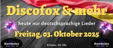 Event-Image for '𝗛𝗲𝘂𝘁𝗲 𝗮𝗹𝗹𝗲𝘀 𝗗𝗲𝘂𝘁𝘀𝗰𝗵 - nur deutsche Lieder'