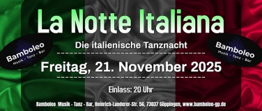 Event-Image for '𝐋𝐀 𝐍𝐎𝐓𝐓𝐄 𝐈𝐓𝐀𝐋𝐈𝐀𝐍𝐀'