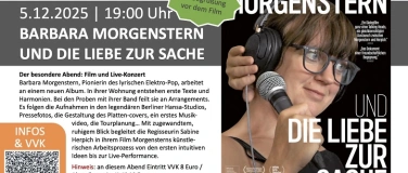 Event-Image for 'Kino und Musik "Barbara Morgenstern und die Liebe zur Sache"'