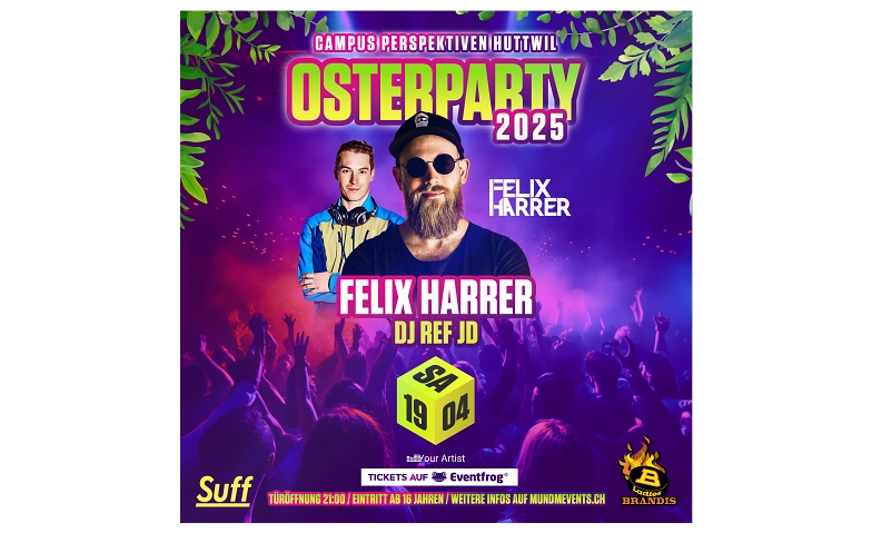 Osterparty 2025 Huttwil Tickets