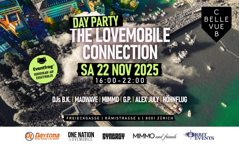 The Lovemobile Connection - Day Party Club Bellevue, Rämistrasse 6, 8001 Zürich Tickets