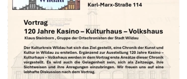 Event-Image for 'Vortrag 120 Jahre Kasino &ndash; Kulturhaus &ndash; Volkshaus'