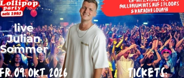Event-Image for 'Lollipop Party XXL mit Julian Sommer, 2 Dance Floors & Karao'