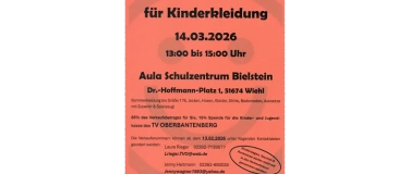 Event-Image for 'Second-Hand-Basar f&uuml;r Kinderkleidung des TV Oberbantenberg'