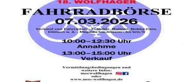 Event-Image for '18. Wolfhager Fahrradb&ouml;rse am 07. M&auml;rz 2026 im Autohaus G&uuml;de'