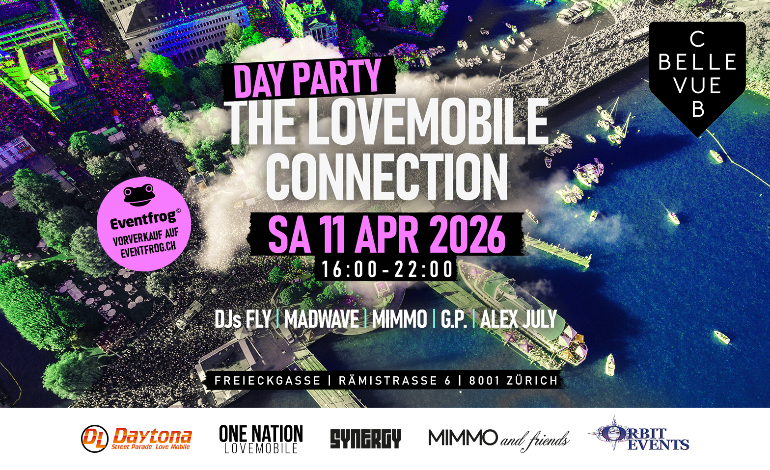The Lovemobile Connection - Day Party Club Bellevue, Z&uuml;rich Tickets