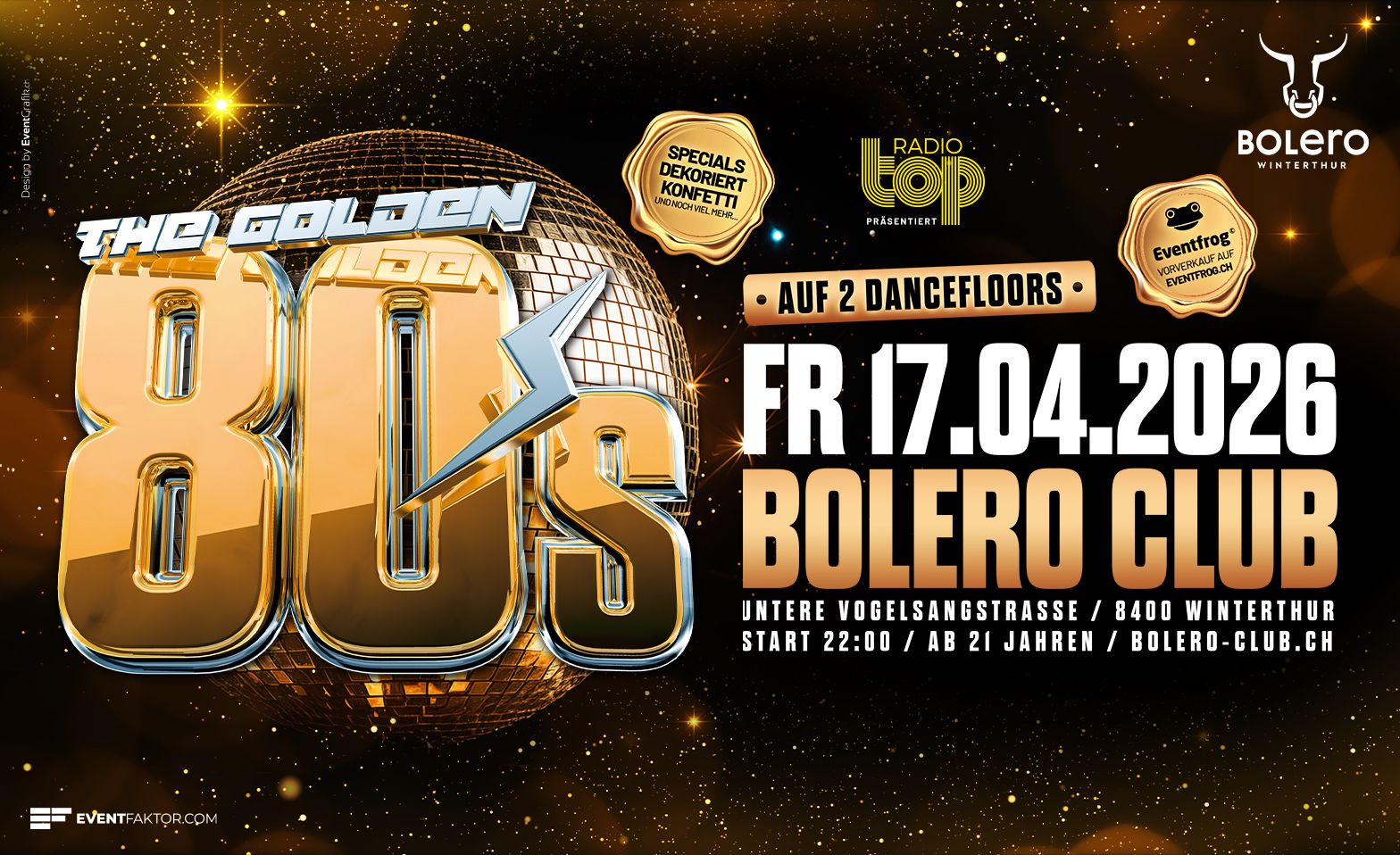 The Golden 80's - Volume 7 Bolero Club & Lounge, Winterthur Tickets
