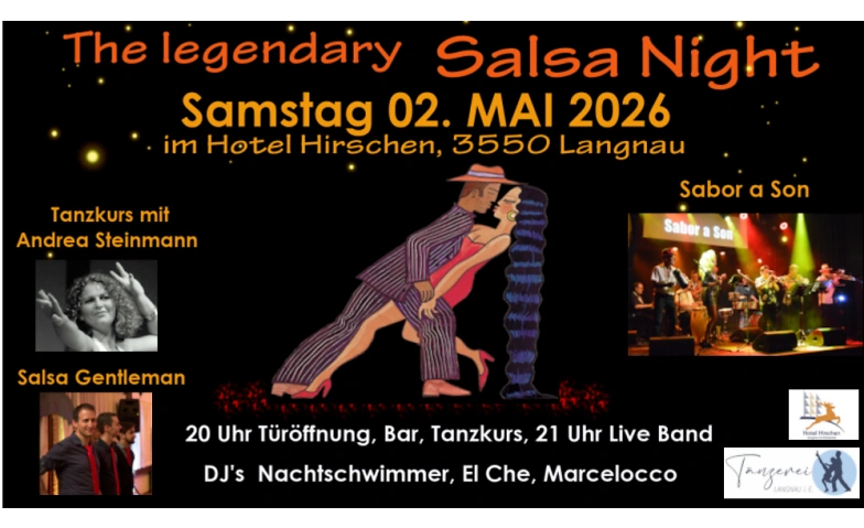 The legendary Salsa Night &ndash; Konzert mit Sabor a Son Hotel Hirschen, Langnau im Emmental Tickets
