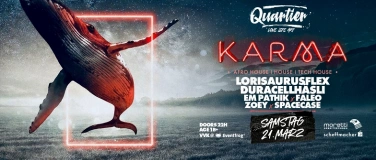 Event-Image for 'KARMA / SA 21. M&Auml;RZ / QUARTIER Klub'