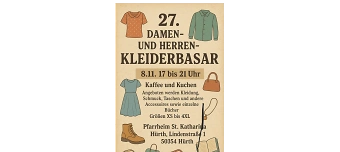 Organisateur de 27. Basar für Damen und Herrenbekleidung