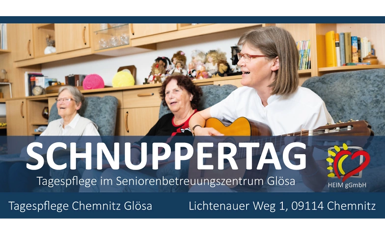 Schnuppertag in der Tagespflege Chemnitz Gl&ouml;sa ${singleEventLocation} Billets