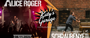 Event-Image for 'ALICE ROGER + SCHRAUBENYETI live in Katys Garage'