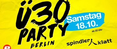 Event-Image for 'Ü30 PARTY BERLIN – FEIERN DIREKT AN DER SPREE!'