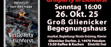 Event-Image for 'Groß Glienicke: Grillparty in Eichforst - Romanlesung'