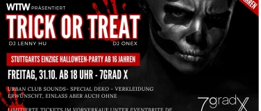Event-Image for 'WTTW (ab 16 Jahren) - Halloween @ 7Grad (Off-Location)'