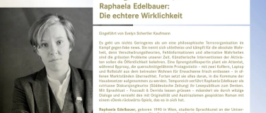 Event-Image for 'Raphaela Edelbauer: Die echtere Wirklichkeit'