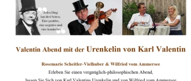Event-Image for 'Valentin Abend mit der Urenkelin von Karl Valentin'
