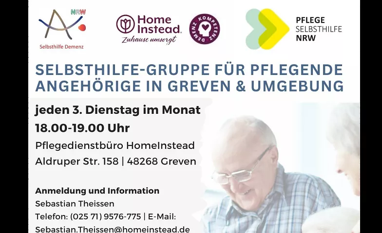 Selbsthilfegruppe für pflegende Angehörige Greven & Umgebung Pflegedienstbüro HomeInstead, Aldruper Straße 151, 48268 Greven Tickets