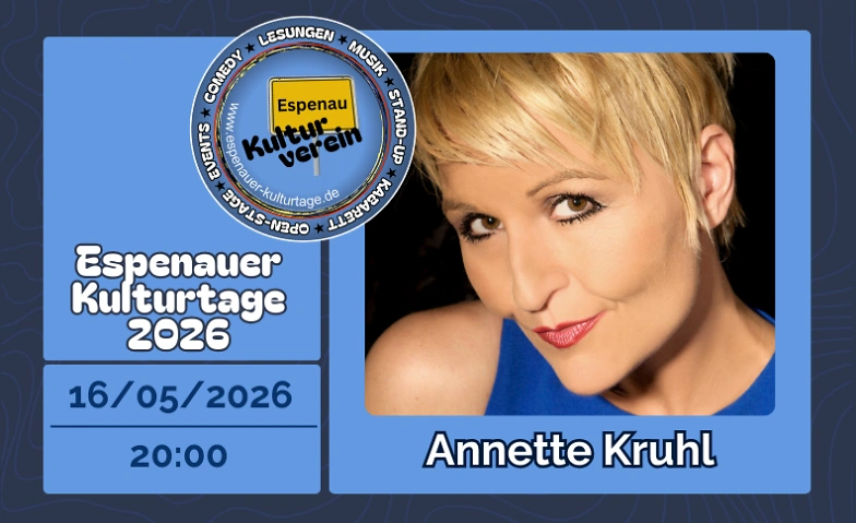 Espenauer Kulturtage 2026 - Annette Kruhl Tickets