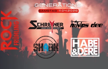 Event-Image for 'Rockfr&uuml;hling Samstag, 11. April 2026 &ndash; Generations'