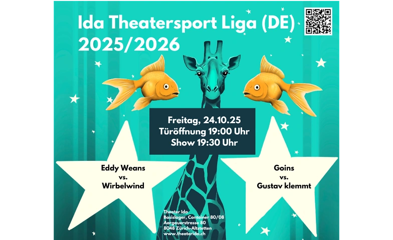 Ida Theatersport Liga 24.10.2025, DE Tickets