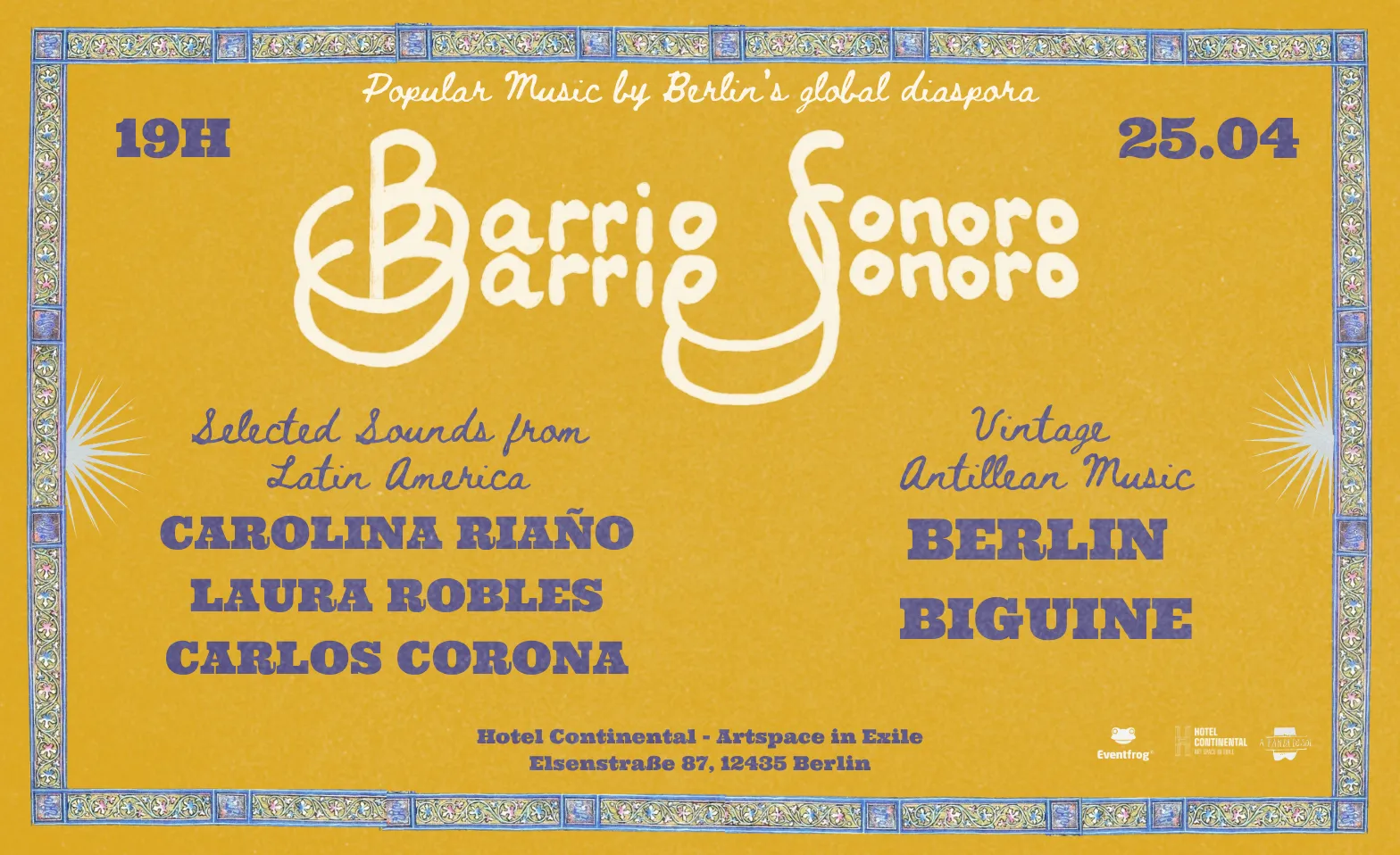 Event-Image for 'Barrio Sonoro: Carolina Ria&ntilde;o Trio & Berlin Biguine, 25.04'