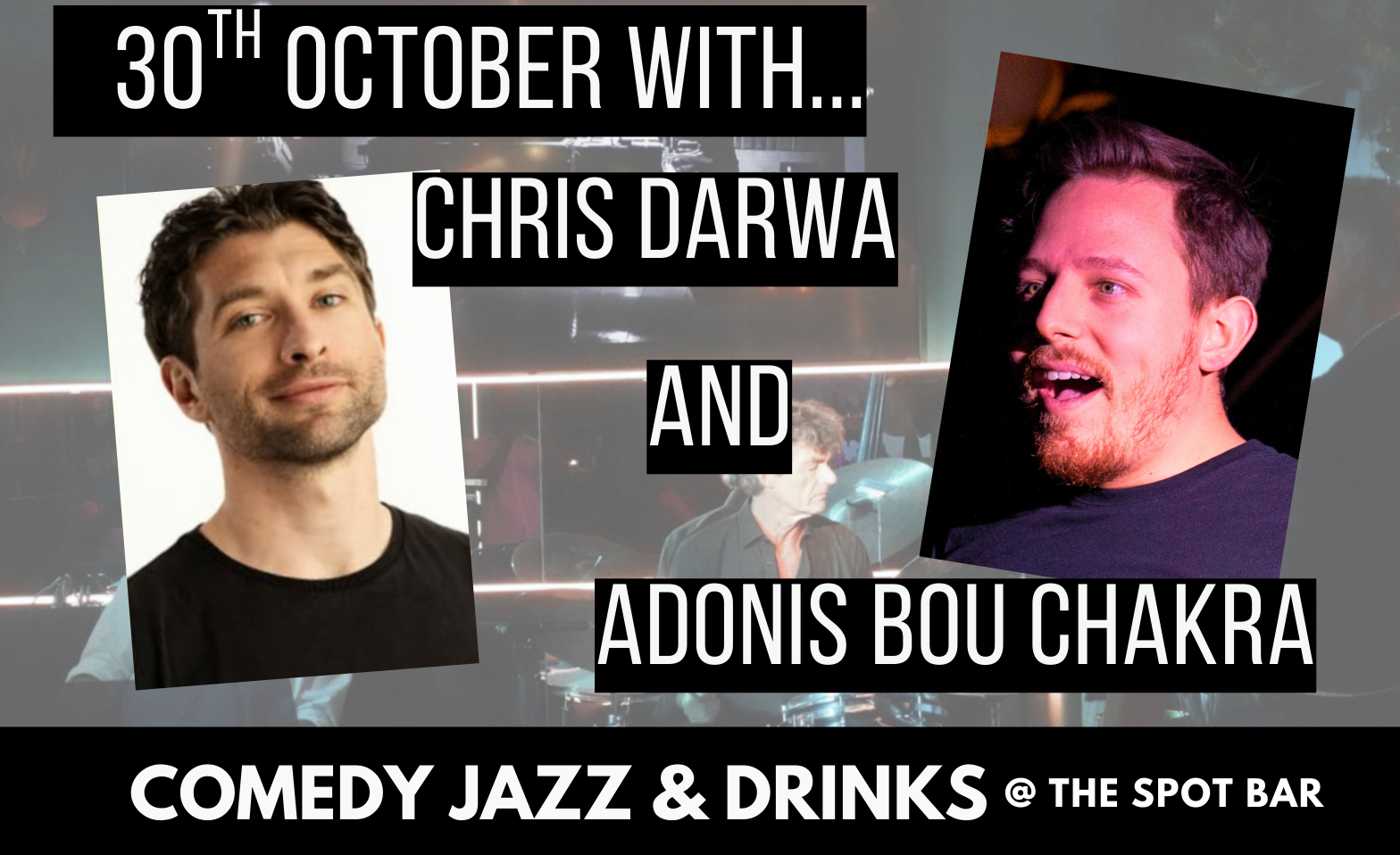 Comedy, Jazz & Drinks Billets