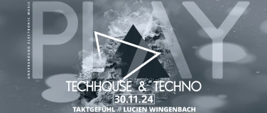 Event-Image for 'PLAY - Aktueller Techno und Techhouse'