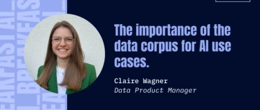 Event-Image for 'The Importance of the Data Corpus for AI: Claire Wagner'