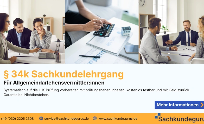 Event-Image for '&sect; 34k IHK Sachkundepr&uuml;fung online sicher vorbereiten'