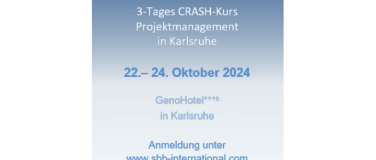 Event-Image for 'CRASH-Kurs Projektmanagement 22.-24.10.2024 in Karlsruhe'