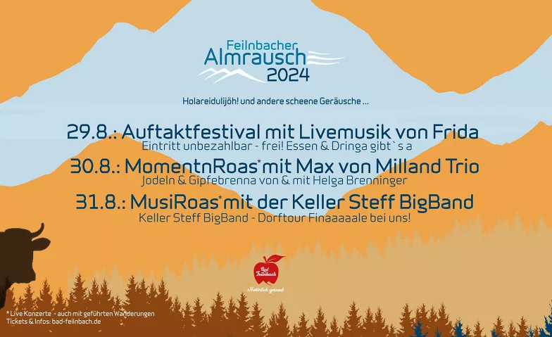 Almrausch 2024: Auftakt mit Livemusik von Frida Musikpavillion, Rathausplatz 1, 83075 Bad Feilnbach Tickets