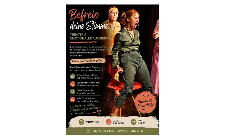 Befreie deine Stimme &ndash; Ausdruck &amp; Pr&auml;senz Workshop Billets